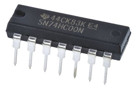 Texas Instruments - SN74HC00N - Texas Instruments SN74HC00N 4 2 NAND ߼, 5.2mA, 2  6 VԴ, 14 PDIPװ		