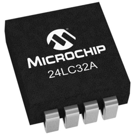 Microchip - 24LC32A/SM - Microchip 24LC32A/SM EEPROM 洢, 32kbit, 4K x, 8bit  - I2Cӿ, 900ns, 2.5  5.5 V, 8 SOIJװ		