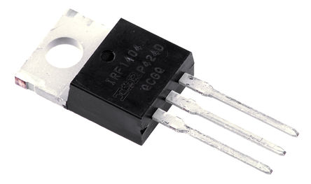 Infineon - IRF1404PBF - Infineon HEXFET ϵ Si N MOSFET IRF1404PBF, 202 A, Vds=40 V, 3 TO-220ABװ		
