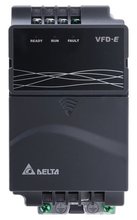 Delta - VFD015E43T - Delta VFD-E ϵ IP20 0.5 kW Ƶ VFD015E43T, 0  600 Hz, 4.3 A, 460 V, ʹ1.5 kW 綯		