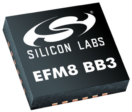 Silicon Labs - EFM8BB31F16G-A-QFN24 - EFM8 ϵ Silicon Labs 8 bit CIP-51, 8051 MCU EFM8BB31F16G-A-QFN24, 50MHz, 16 kB ROM , 2304 B RAM, QFN-16		