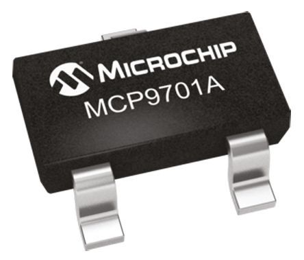 Microchip - MCP9701AT-E/TT - Microchip MCP9701AT-E/TT 8 λ ѹ¶ȴ, 2Cȷ, ģӿ, 3.1  5.5 VԴ, -40  +125 C¶, 3 SOT-23װ		