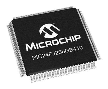 Microchip - PIC24FJ256GB410-I/PT - Microchip PIC24F ϵ 16 bit PIC24F CPU MCU PIC24FJ256GB410-I/PT, 32MHz, 256 kB ROM , 16 kB RAM, 1xUSB, TQFP-100		