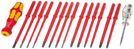 Wera - 05003474001 Kraftform Kompakt - Wera 16件装 电工 多种刀头 螺丝刀套件 05003474001 Kraftform Kompakt		