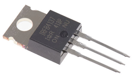 Infineon - IRFB4137PBF - Infineon HEXFET ϵ Si N MOSFET IRFB4137PBF, 38 A, Vds=300 V, 3 TO-220ABװ		