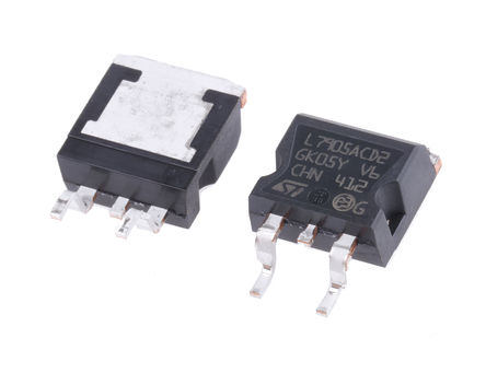STMicroelectronics - L7905ACD2T-TR - STMicroelectronics L79xx ϵ L7905ACD2T-TR ѹ ѹ, Ϊ -35 V, -5 V, 2%ȷ, 1.5A, 3 D2PAK		