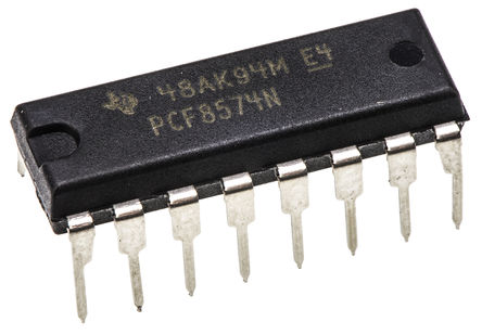 Texas Instruments - PCF8574N - Texas Instruments PCF8574N 8ͨ I/Oչ, I2C, SMBusӿ, 16 PDIPװ		