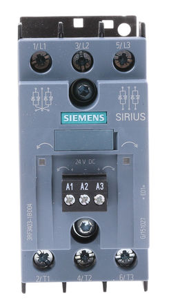 Siemens - 3RF3403-1BD04 - Siemens 3.8 A DIN찲װ 3P-2  ̵̬ 3RF3403-1BD04, ˲ʱл, 480 V 		