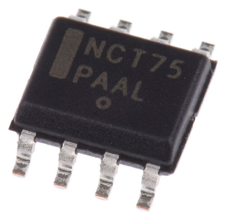 ON Semiconductor - NCT75DR2G - ON Semiconductor NCT75DR2G 12 λ ¶ȴ, 1Cȷ, I2CSMBusӿ, 3  5.5 VԴ, -55  +125 C¶, 8 SOICװ		