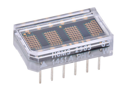 Broadcom - HCMS-2903 - Broadcom 4ַ ĸ  7 x 5 ɫ LED ʾ HCMS-2903, 0.11 mcd, ҲС, 3.7mmַ, ͨװװ		