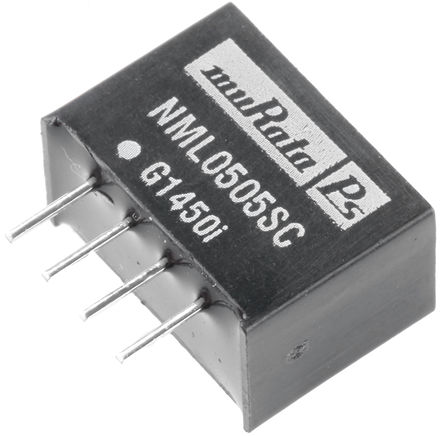 Murata Power Solutions - NML0505SC - Murata Power Solutions NML ϵ 2W ʽֱ-ֱת NML0505SC, 4.5  5.5 V ֱ, 5V dc, 400mA, 1kV dcѹ, SIPװ		