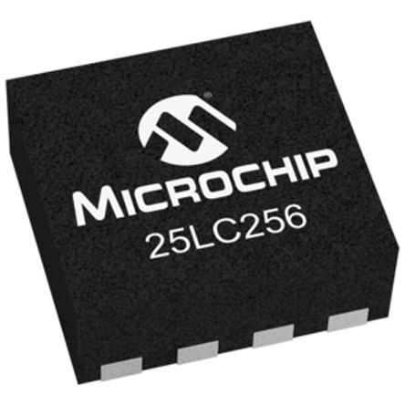 Microchip - 25LC256-E/MF - Microchip 25LC256-E/MF EEPROM 洢, 256kb, 32768 x, 8bit, SPIӿ, 160ns, 2.5  5.5 V, 8 DFNװ		