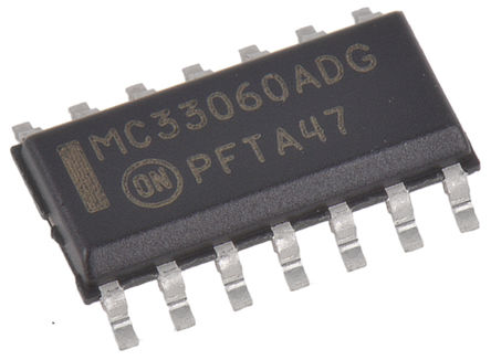 ON Semiconductor - MC33060ADR2G - ON Semiconductor MC33060ADR2G PWM ѹģʽ, ʽ, 200 mA, 11.5 kHz, 15 VԴ, 14 SOICװ		
