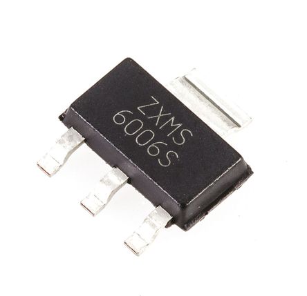 DiodesZetex - ZXMS6006SGTA - DiodesZetex IntelliFET ϵ N Si MOSFET ZXMS6006SGTA, 2.8 A, Vds=60 V, 3+Ƭ SOT-223װ		