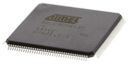 Atmel - AT32UC3C0512C-ALUT - Atmel AT32 ϵ 32 bit AVR MCU AT32UC3C0512C-ALUT, 66MHz, 512 kB ROM , 4 kB68 kB RAM, 1xUSB, TQFP-144		