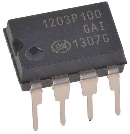 ON Semiconductor - NCP1203P100G - ON Semiconductor NCP1203P100G PWM ģʽ, 250 mA, ʽ, 100 kHz,  16 VԴ, 8 PDIPװ		