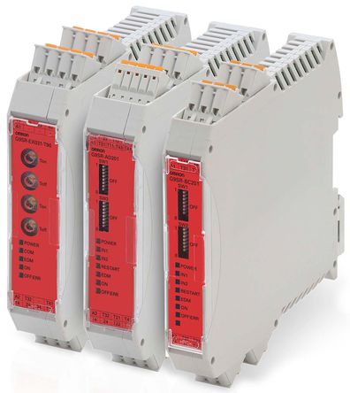 Omron - G9SR-BC201-RC - Omron G9SR-BC 系列 可配置 双通道 安全继电器 G9SR-BC201-RC, 19.2 → 28.8 V 直流电源		