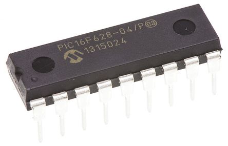 Microchip - PIC16F628-04/P - Microchip PIC16F ϵ 8 bit PIC MCU PIC16F628-04/P, 4MHz, 128 x 8 ֣2048 x 14  ROM , 224 B RAM, PDIP-18		