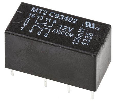 TE Connectivity - MT2-C93402 - TE Connectivity MT2-C93402 ˫˫ PCB װ Ǳ̵, 2 A, 12V dc		