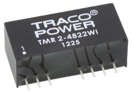 TRACOPOWER - TMR 2-4822WI - TRACOPOWER TMR 2WI ϵ 2W ʽֱ-ֱת TMR 2-4822WI, 18  75 V ֱ, 12V dc, 85mA, 1.5kV dcѹ, SIPװ		