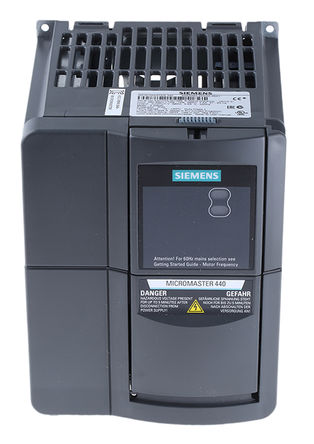Siemens - 6SE64402AD222BA1 - Siemens MICROMASTER 440 系列 IP20 2.2 kW 变频器驱动 6SE64402AD222BA1, 0 → 550 Hz, 7.5 A, 380 → 480 V 交流		