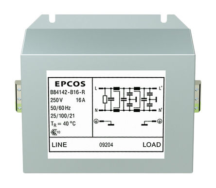EPCOS - B84142B16R - EPCOS B84142-B ϵ 16A 250 V , 60Hz װ RFI ˲ B84142B16R		