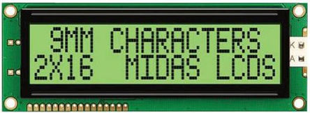 Midas - MC21609A6W-GPTLY - Midas A ϵ ͸ ĸ LCD ɫʾ MC21609A6W-GPTLY, LED, 216ַ		