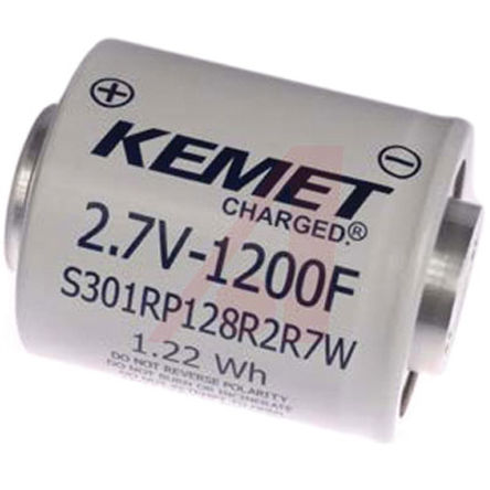 KEMET - S301RP128R2R7W - KEMET S301 ϵ 1200F 2.7 V ˫ S301RP128R2R7W		