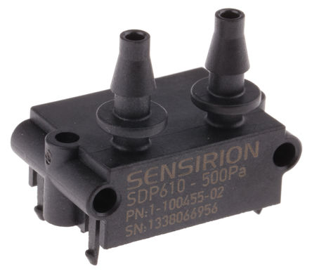 Sensirion - SDP610-500Pa - Sensirion SDP600 ϵ IP30 500Pa PBT ֲ  ѹ SDP610-500Pa, 3 %ȷ, 2.7  3.3 V ֱ		