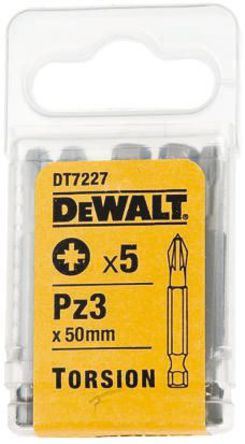 DeWALT - DT7227R-QZ - Dewalt 5װ PZ3 Ťתͷ DT7227R-QZ, Pozidriv ͷͷ		
