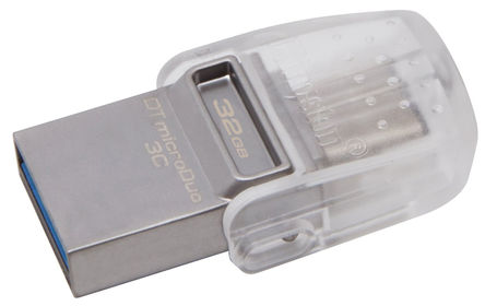 Kingston - DTDUO3C/32GB - Kingston DataTraveler MicroDuo 32 GB USB 3.1 U		