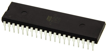 Microchip - ATMEGA16-16PU - ATmega ϵ Microchip 8 bit AVR MCU ATMEGA16-16PU, 16MHz, 16 kB512 B ROM , 1 kB RAM, PDIP-40		
