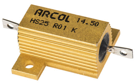 Arcol - HS25 R01 K - Arcol HS25 ϵ HS25 R01 K 25W 10m 10%  尲װ̶ֵ, Ӷ, Ƿװ		