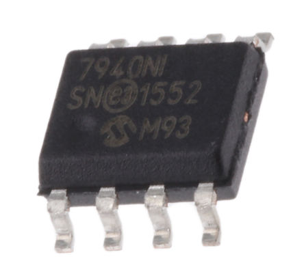 Microchip - MCP7940N-I/SN - Microchip MCP7940N-I/SN ʵʱʱ (RTC), õء, 64B RAM, I2C, 1.8  5.5 VԴ, 8 SOICװ		