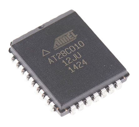 Atmel - AT28C010-12JU - Atmel AT28C010-12JU  EEPROM 洢, 1Mbit, нӿ, 120ns, 4.5  5.5 V, 32 PLCCװ		