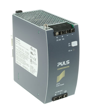 PULS - CS10.244 - PULS 240W 4 DIN 尲װԴ CS10.244, 91.3%Ч, 240V ac, 10A, 28V dc 24V dc/		