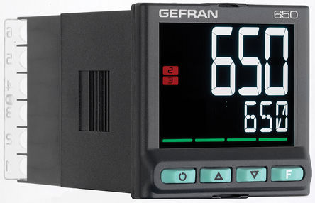 Gefran - 650-D-RRR-00000-1-G - Gefran 650 ϵ PID ¶ȿ 650-D-RRR-00000-1-G, 48 x 48mm, 100  240 V , 4		