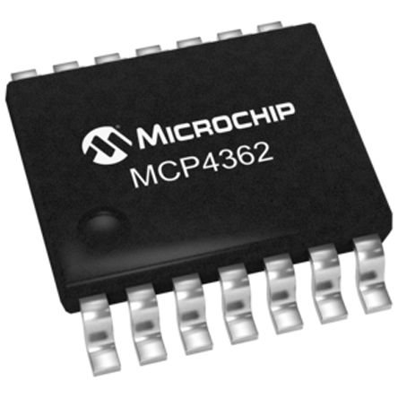 Microchip - MCP4362-503E/ST - Microchip MCP4362-503E/ST 4ͨ 50k 257λ  ֵλ,  - SPIӿ, 14 TSSOPװ		