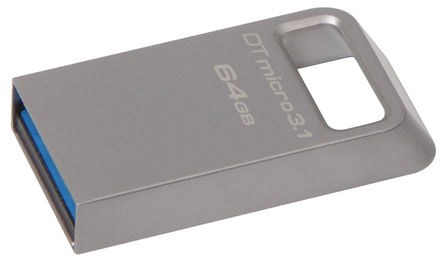Kingston - DTMC3/64GB - Kingston DataTraveler Micro 64 GB USB 3.1 U		