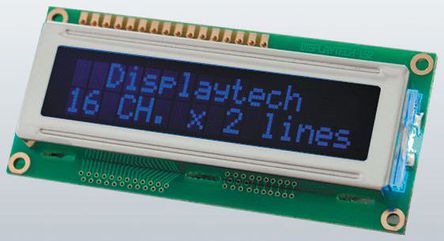Displaytech - 162C-GC-BC-4LP - Displaytech ͸ ĸ LCD ɫʾ 162C-GC-BC-4LP, LED, 216ַ		