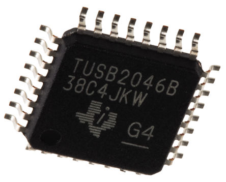 Texas Instruments - TUSB2046BVF - Texas Instruments TUSB2046BVF USB շ, 12MBps, 5շ, ֧USB 2.1, 3.3 V, 32 LQFPװ		