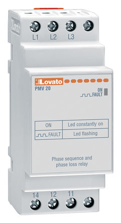 Lovato - PMV20A600 - Lovato PMV20 ϵ 3 ѹ ؼ̵ PMV20A600, ˫ , 380  600 V 		