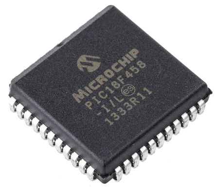 Microchip - PIC18F458-I/L - Microchip PIC18F ϵ 8 bit PIC MCU PIC18F458-I/L, 40MHz, 32 kB256 B ROM , 1536 B RAM, PLCC-44		