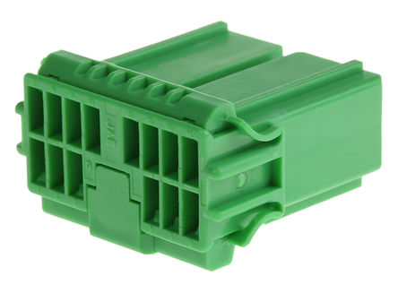 JAE - IL-AG5-14S-D3C1-A - JAE 2行 14路 电缆安装 绿色 母 外壳 IL-AG5-14S-D3C1-A		