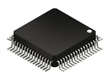 Microchip - PIC24HJ64GP506-I/PT - Microchip PIC24HJ ϵ 16 bit PIC MCU PIC24HJ64GP506-I/PT, 40MIPS, 64 kB ROM , 8 kB RAM, TQFP-64		