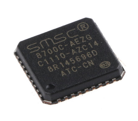 Microchip - LAN8700C-AEZG - Microchip LAN8700C-AEZG ̫շ, ֧IEEE 802.3ab׼, 3.3 V, 36 QFNװ		