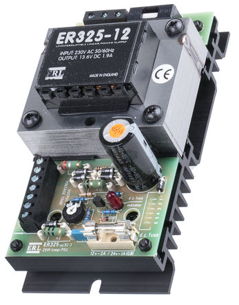 ERL - ER325.12V - ERL ʽ ǶʽԵԴ ER325.12V, 220  240V ac, 13.6V dc, 1.9A, 152.4 x 76.2 x 61.8mm		