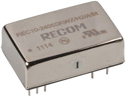 Recom - REC10-4812DRWZ/H2/A/M - Recom REC10 ϵ 10W ʽֱ-ֱת REC10-4812DRWZ/H2/A/M, 18  75 V ֱ, 12V dc, 416mA, 2kV dcѹ, 85%Ч		