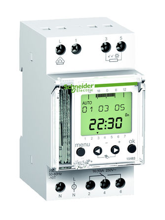 Schneider Electric - 15483 - Schneider Electric 1ͨ DIN 쿪 15483, ʱ֣λ, 250 V Դ		