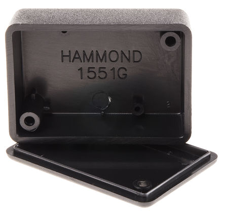 Hammond - 1551GBK - Hammond 1551 ϵ IP54 ABS  1551GBK, 50 x 35 x 17mm		